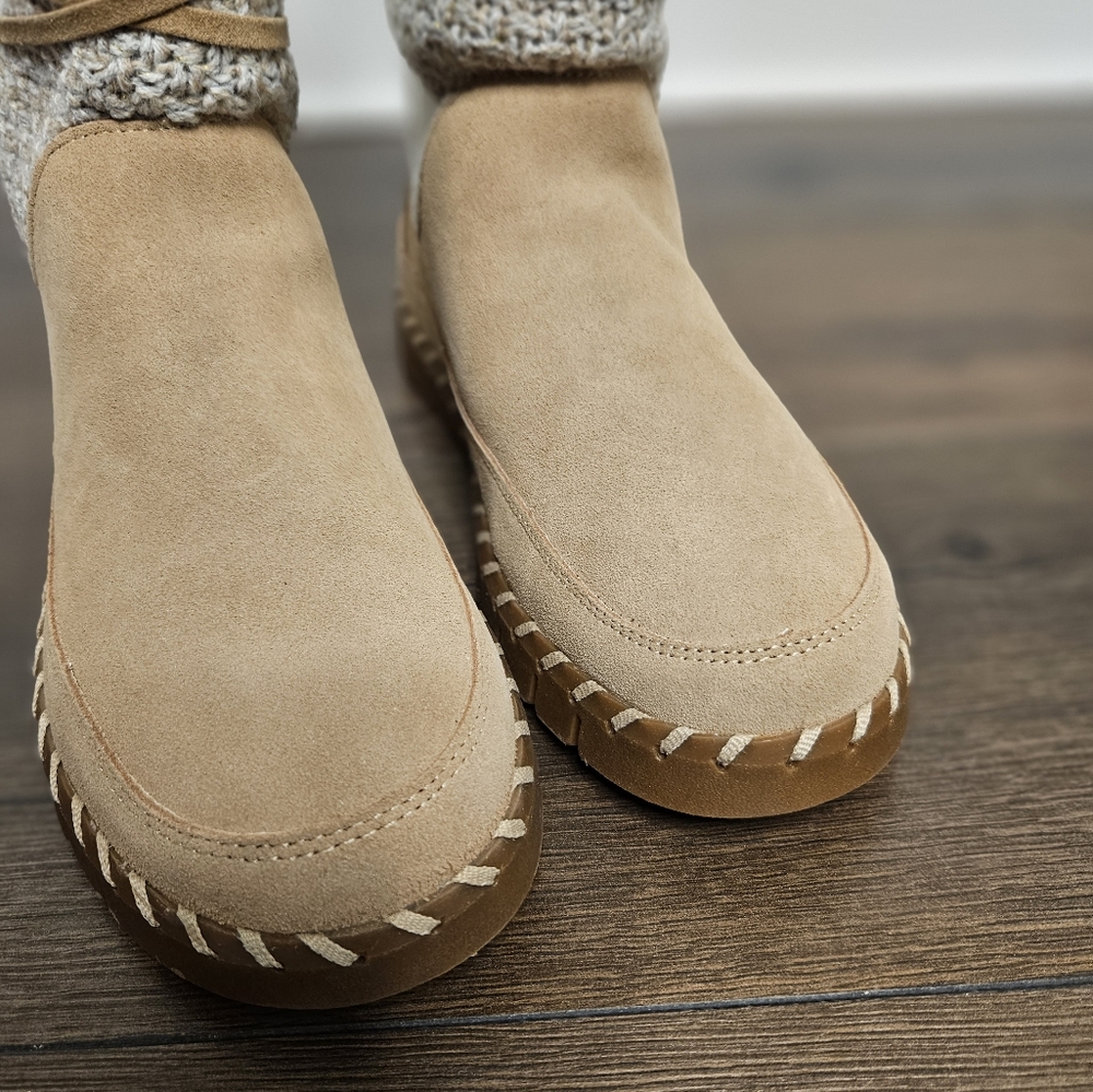 SOLD 💥 NEW 💫 Muk Luks Tall Boots - Sand Color Women's Size 10 - Picture 5 of 12